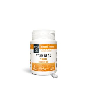 Vitamine D3 2000 UI + Zinc